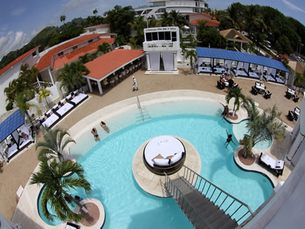 vip pool arial view